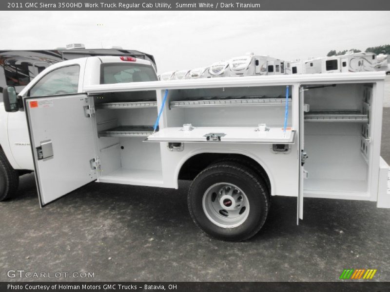 Summit White / Dark Titanium 2011 GMC Sierra 3500HD Work Truck Regular Cab Utility