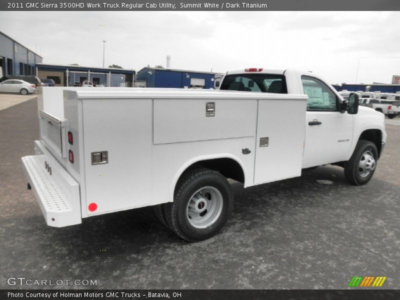 Summit White / Dark Titanium 2011 GMC Sierra 3500HD Work Truck Regular Cab Utility