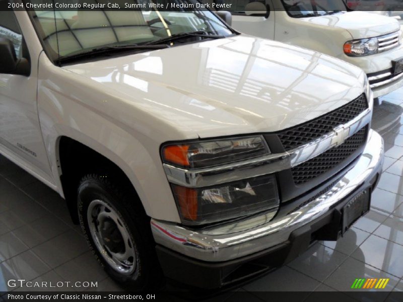 Summit White / Medium Dark Pewter 2004 Chevrolet Colorado Regular Cab