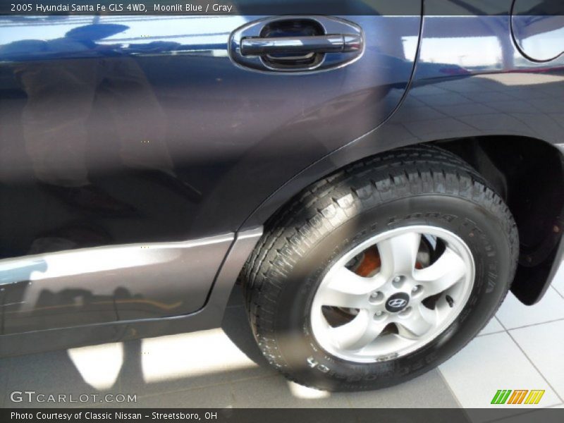 Moonlit Blue / Gray 2005 Hyundai Santa Fe GLS 4WD