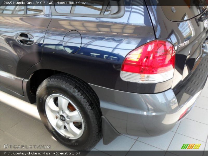 Moonlit Blue / Gray 2005 Hyundai Santa Fe GLS 4WD