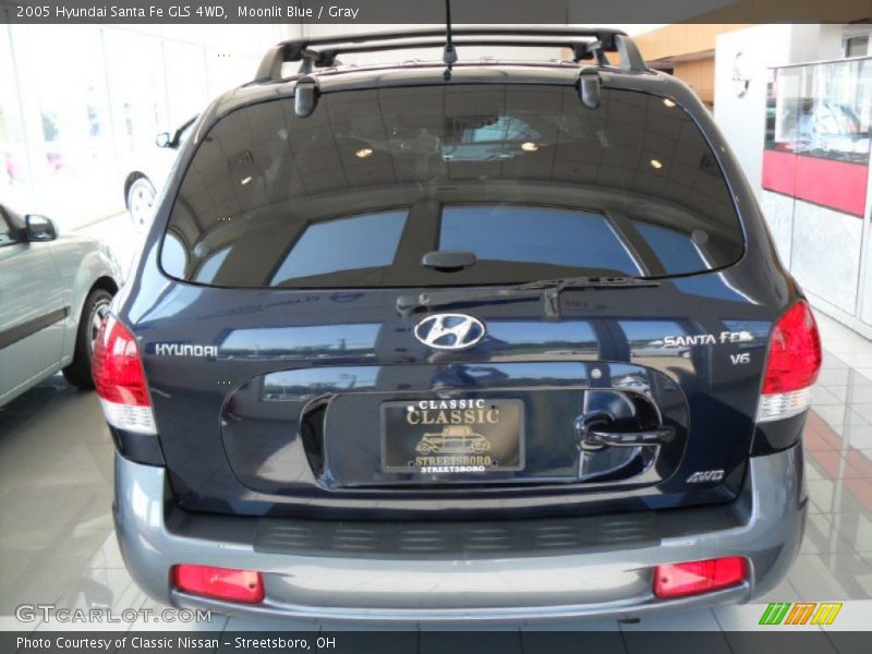 Moonlit Blue / Gray 2005 Hyundai Santa Fe GLS 4WD