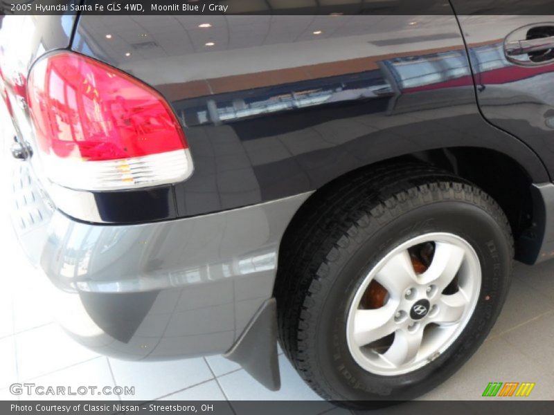 Moonlit Blue / Gray 2005 Hyundai Santa Fe GLS 4WD