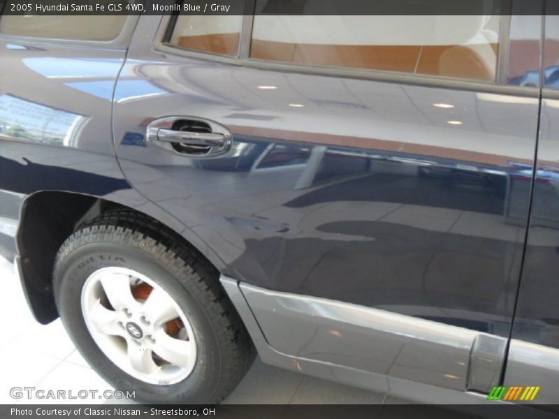 Moonlit Blue / Gray 2005 Hyundai Santa Fe GLS 4WD