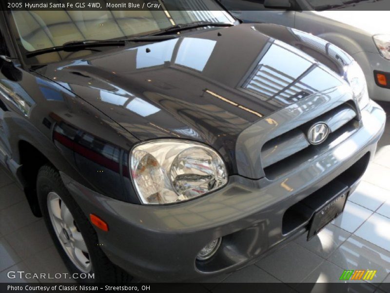 Moonlit Blue / Gray 2005 Hyundai Santa Fe GLS 4WD