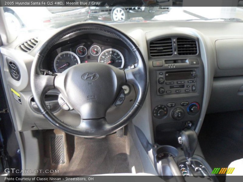 Moonlit Blue / Gray 2005 Hyundai Santa Fe GLS 4WD