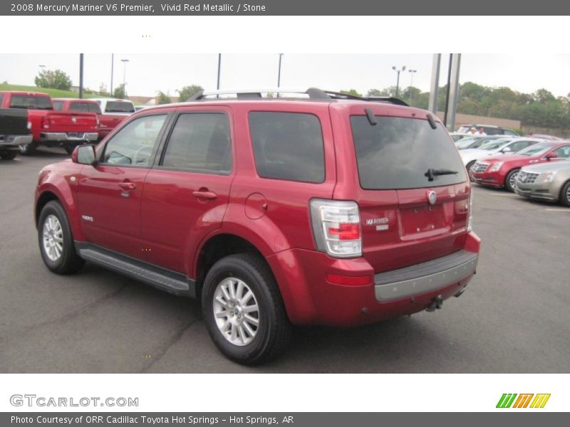 Vivid Red Metallic / Stone 2008 Mercury Mariner V6 Premier