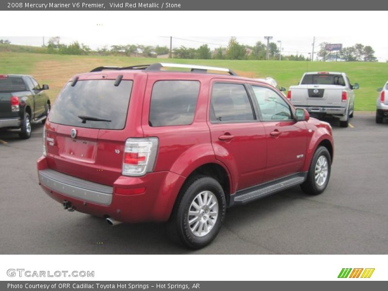 Vivid Red Metallic / Stone 2008 Mercury Mariner V6 Premier