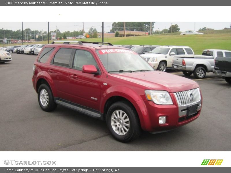 Vivid Red Metallic / Stone 2008 Mercury Mariner V6 Premier