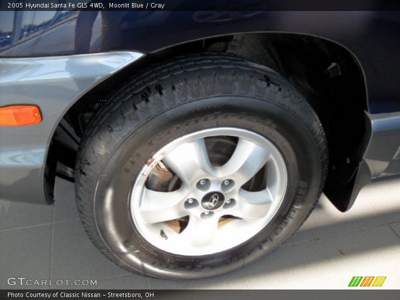 Moonlit Blue / Gray 2005 Hyundai Santa Fe GLS 4WD