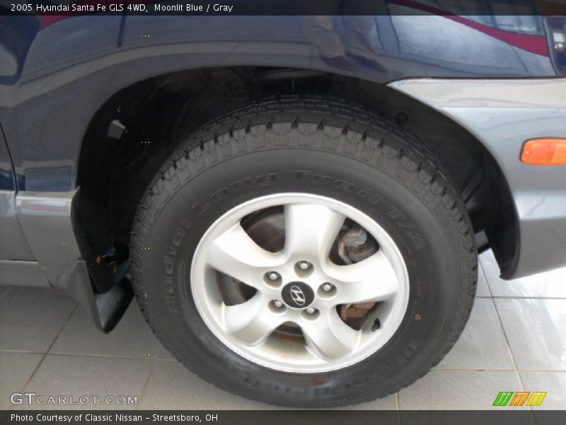 Moonlit Blue / Gray 2005 Hyundai Santa Fe GLS 4WD