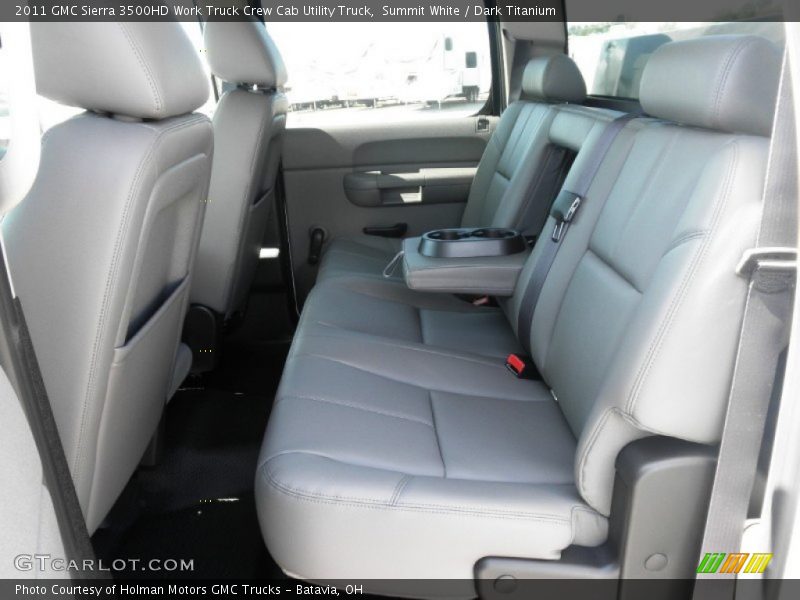 Summit White / Dark Titanium 2011 GMC Sierra 3500HD Work Truck Crew Cab Utility Truck