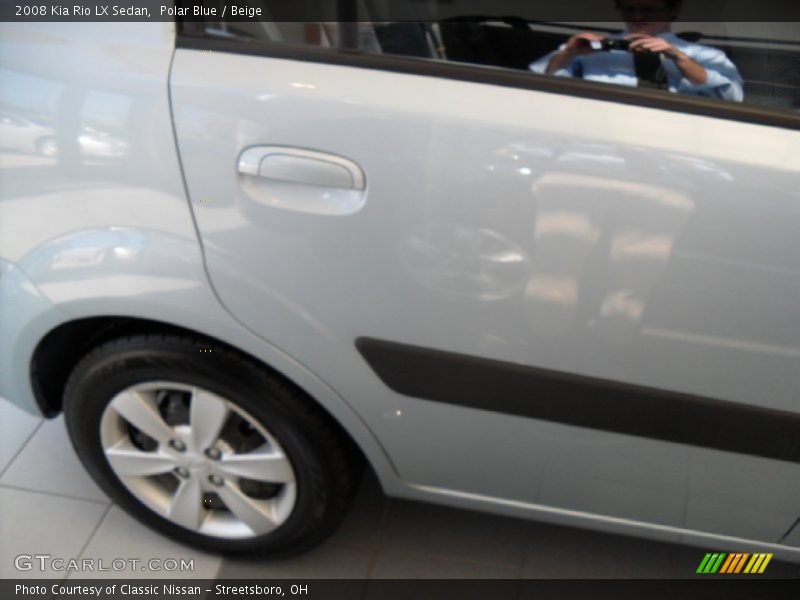 Polar Blue / Beige 2008 Kia Rio LX Sedan