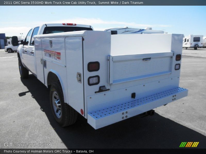 Summit White / Dark Titanium 2011 GMC Sierra 3500HD Work Truck Crew Cab Utility Truck
