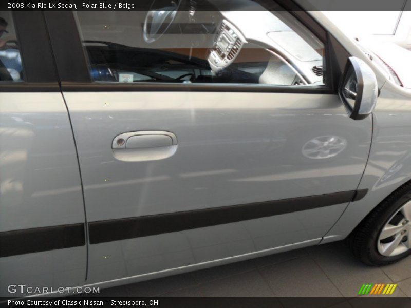Polar Blue / Beige 2008 Kia Rio LX Sedan
