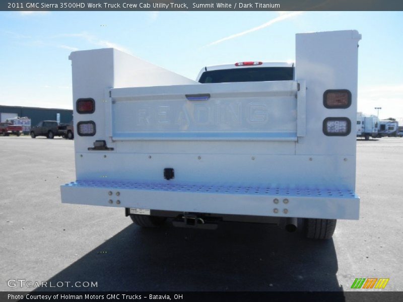 Summit White / Dark Titanium 2011 GMC Sierra 3500HD Work Truck Crew Cab Utility Truck