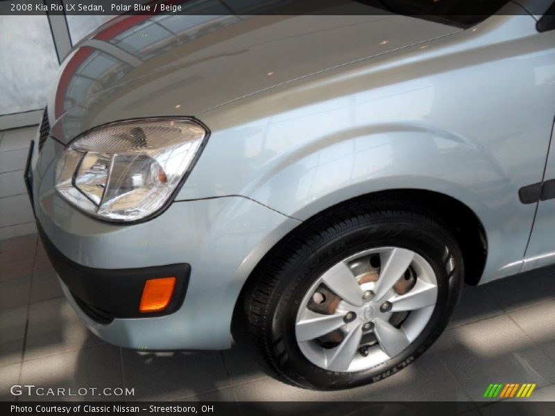 Polar Blue / Beige 2008 Kia Rio LX Sedan