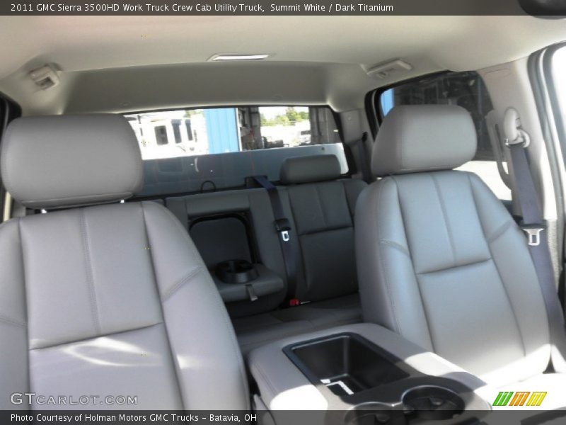 Summit White / Dark Titanium 2011 GMC Sierra 3500HD Work Truck Crew Cab Utility Truck