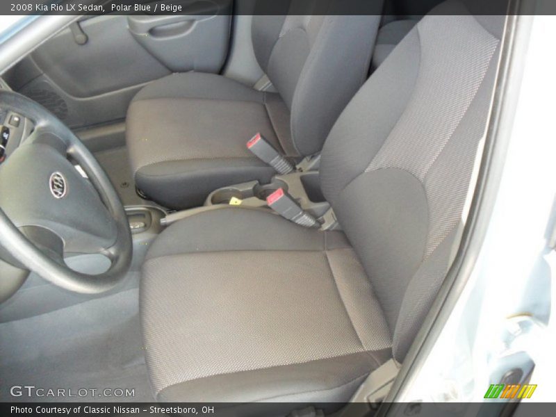 Polar Blue / Beige 2008 Kia Rio LX Sedan