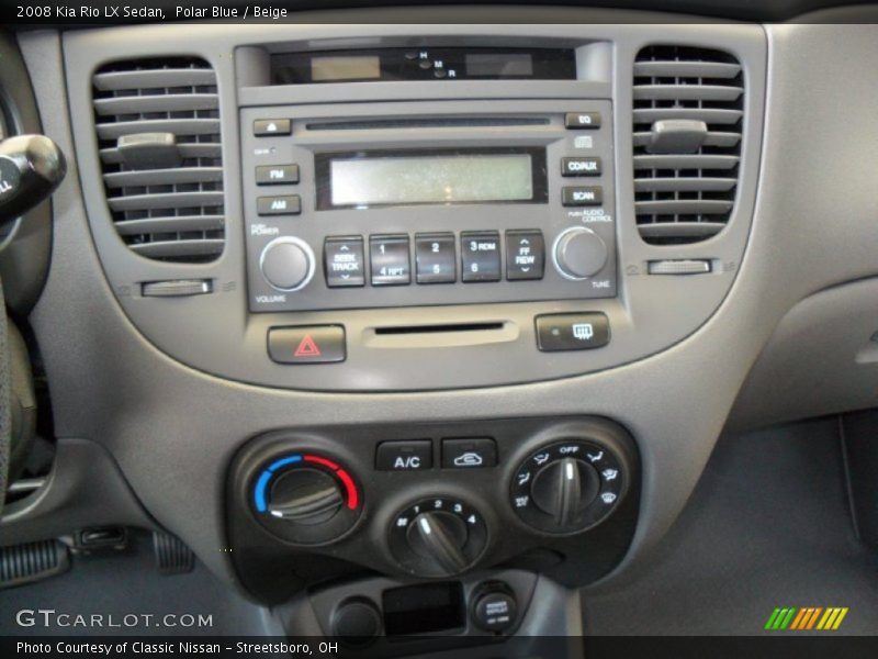 Polar Blue / Beige 2008 Kia Rio LX Sedan