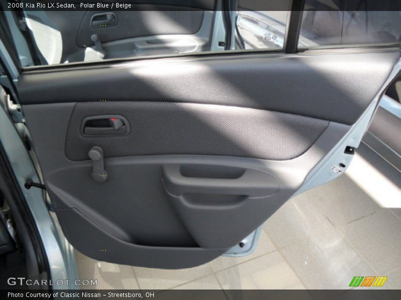 Polar Blue / Beige 2008 Kia Rio LX Sedan