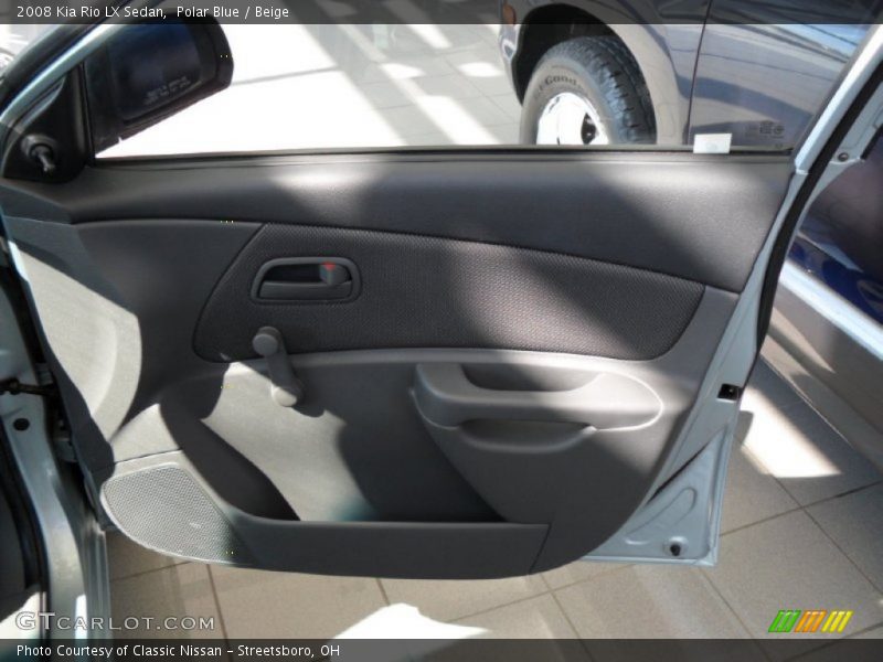 Polar Blue / Beige 2008 Kia Rio LX Sedan