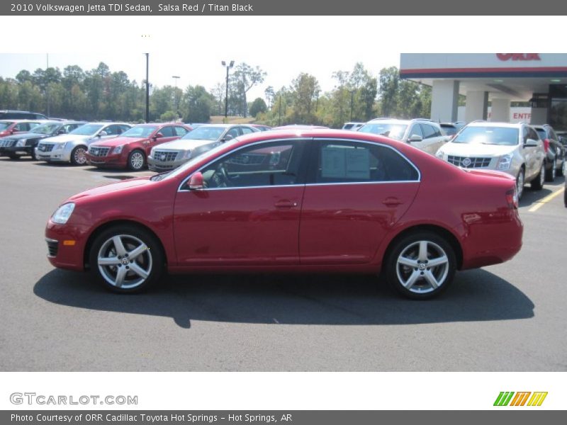 Salsa Red / Titan Black 2010 Volkswagen Jetta TDI Sedan