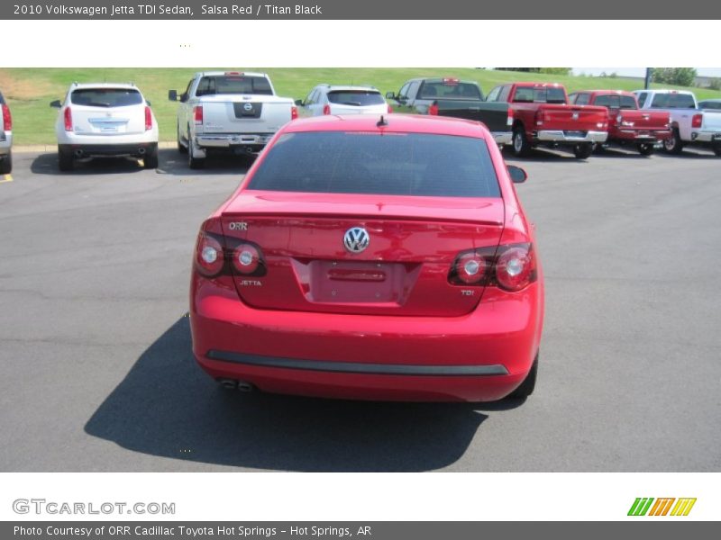Salsa Red / Titan Black 2010 Volkswagen Jetta TDI Sedan