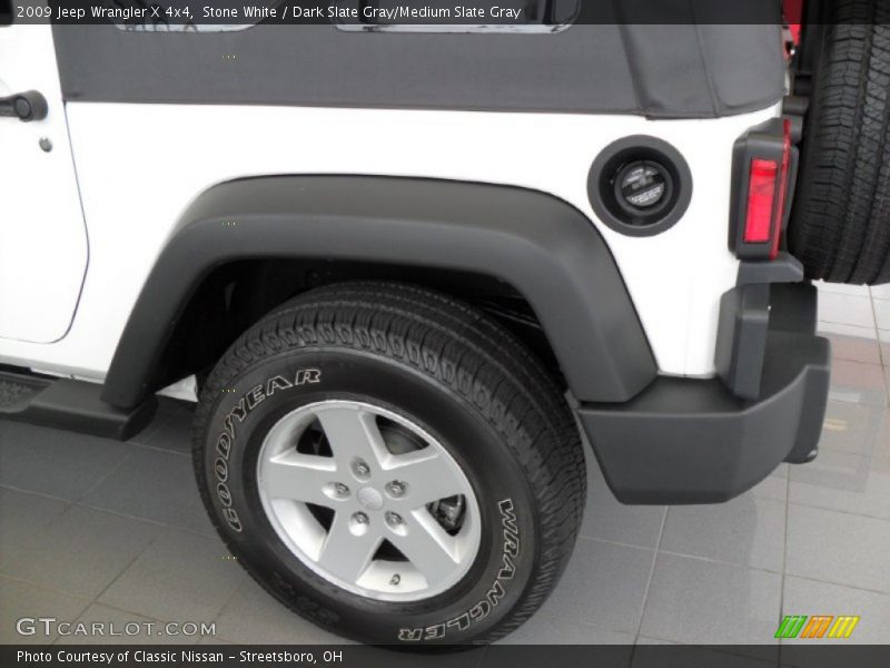 Stone White / Dark Slate Gray/Medium Slate Gray 2009 Jeep Wrangler X 4x4