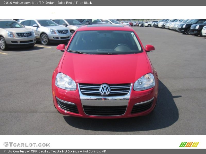 Salsa Red / Titan Black 2010 Volkswagen Jetta TDI Sedan