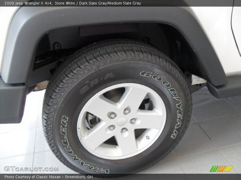 Stone White / Dark Slate Gray/Medium Slate Gray 2009 Jeep Wrangler X 4x4