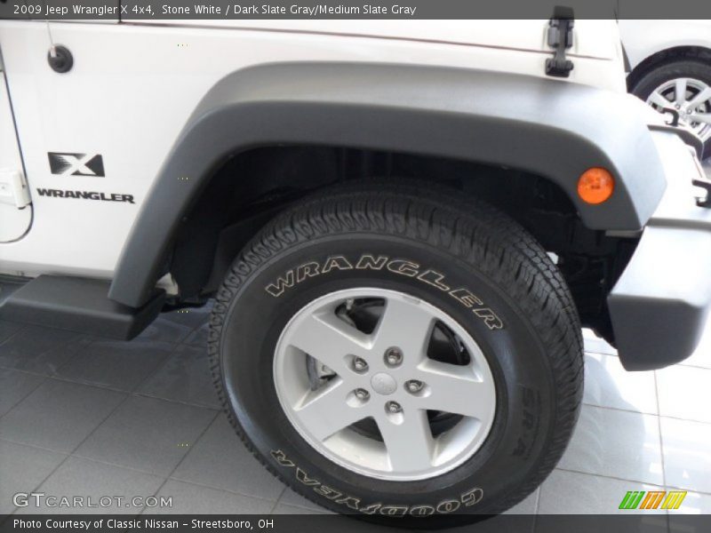Stone White / Dark Slate Gray/Medium Slate Gray 2009 Jeep Wrangler X 4x4