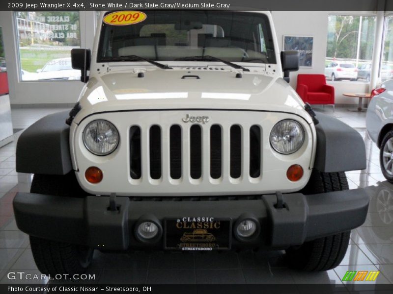 Stone White / Dark Slate Gray/Medium Slate Gray 2009 Jeep Wrangler X 4x4