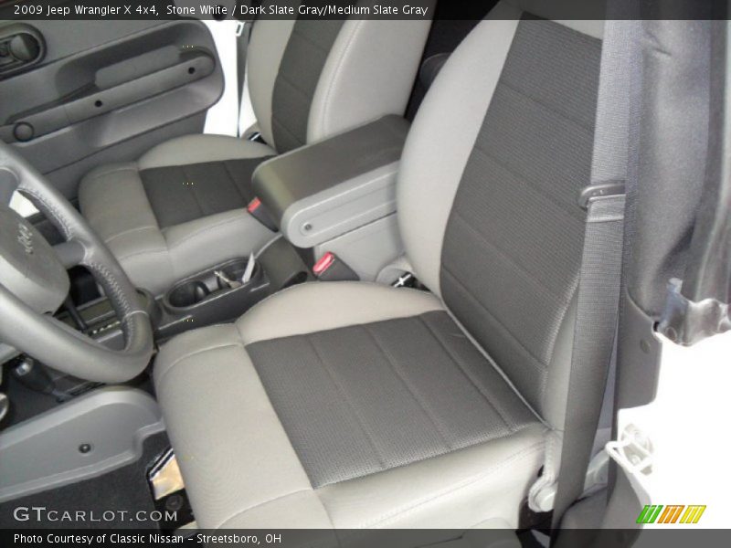 Stone White / Dark Slate Gray/Medium Slate Gray 2009 Jeep Wrangler X 4x4