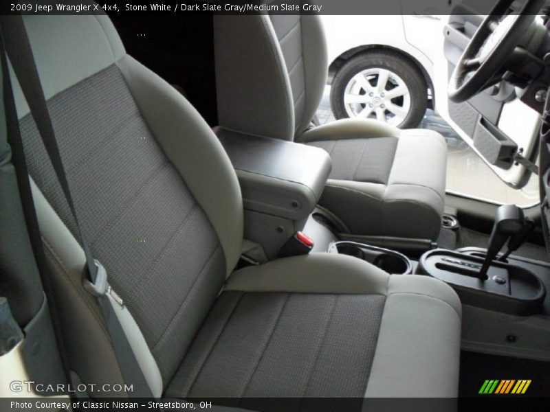 Stone White / Dark Slate Gray/Medium Slate Gray 2009 Jeep Wrangler X 4x4