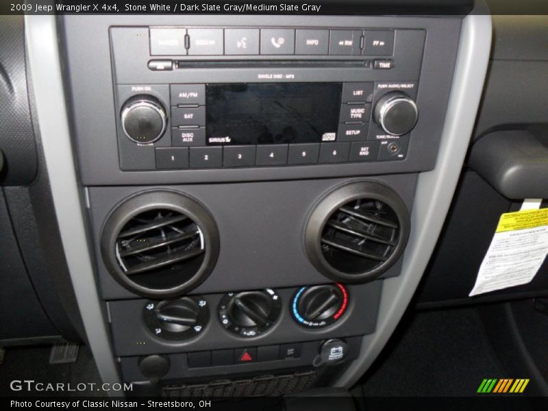 Stone White / Dark Slate Gray/Medium Slate Gray 2009 Jeep Wrangler X 4x4