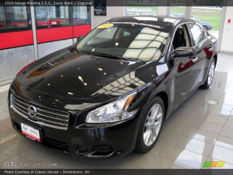 Super Black / Charcoal 2009 Nissan Maxima 3.5 S