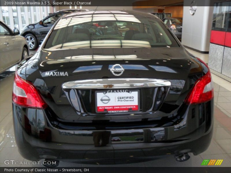 Super Black / Charcoal 2009 Nissan Maxima 3.5 S