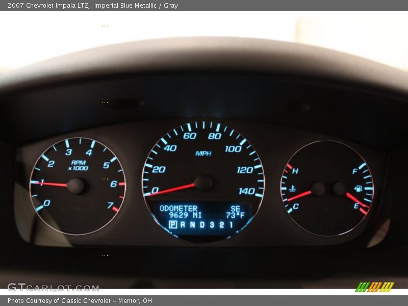 Imperial Blue Metallic / Gray 2007 Chevrolet Impala LTZ
