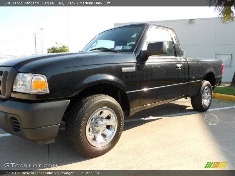 Black / Medium Dark Flint 2008 Ford Ranger XL Regular Cab