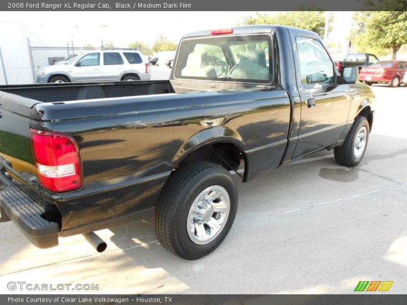 Black / Medium Dark Flint 2008 Ford Ranger XL Regular Cab