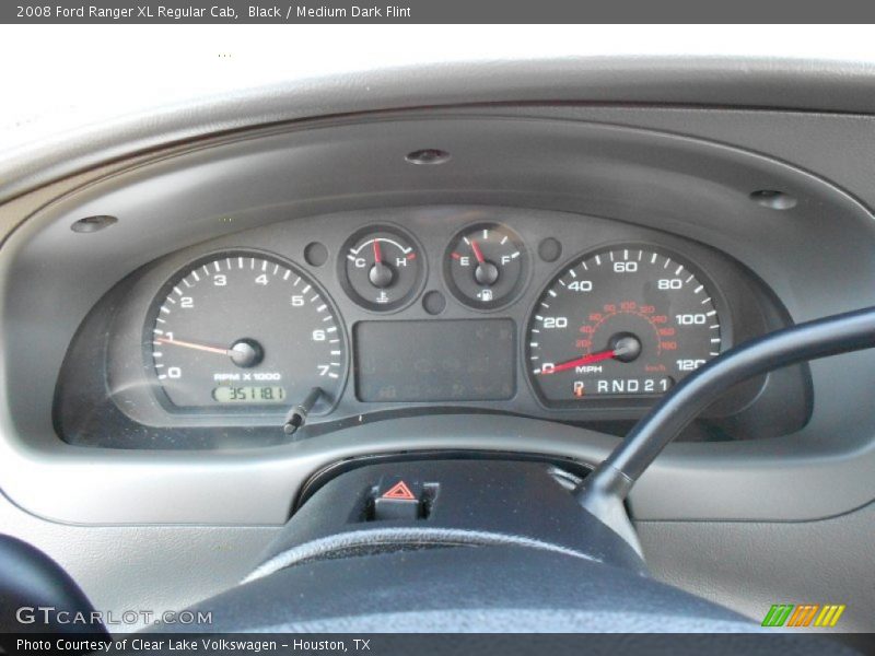 Black / Medium Dark Flint 2008 Ford Ranger XL Regular Cab
