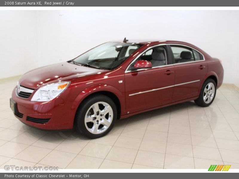 Red Jewel / Gray 2008 Saturn Aura XE