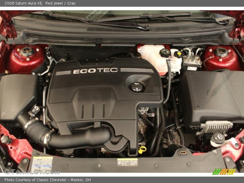 Red Jewel / Gray 2008 Saturn Aura XE