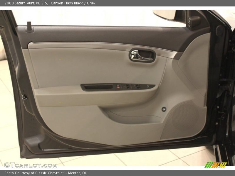 Carbon Flash Black / Gray 2008 Saturn Aura XE 3.5