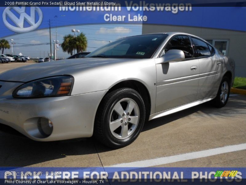 Liquid Silver Metallic / Ebony 2008 Pontiac Grand Prix Sedan