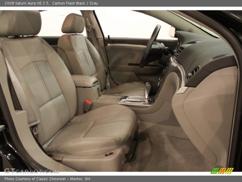 Carbon Flash Black / Gray 2008 Saturn Aura XE 3.5