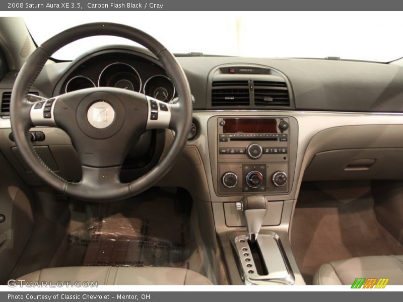 Carbon Flash Black / Gray 2008 Saturn Aura XE 3.5