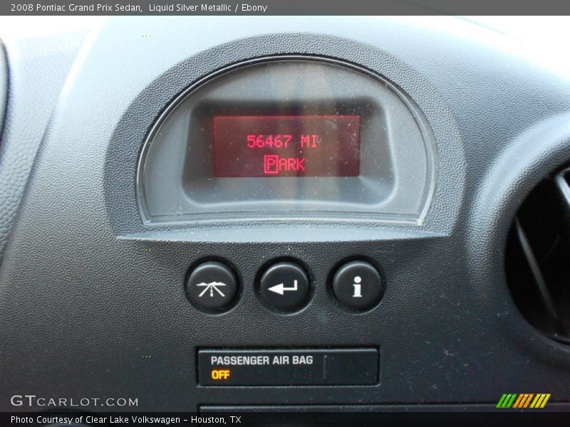 Liquid Silver Metallic / Ebony 2008 Pontiac Grand Prix Sedan