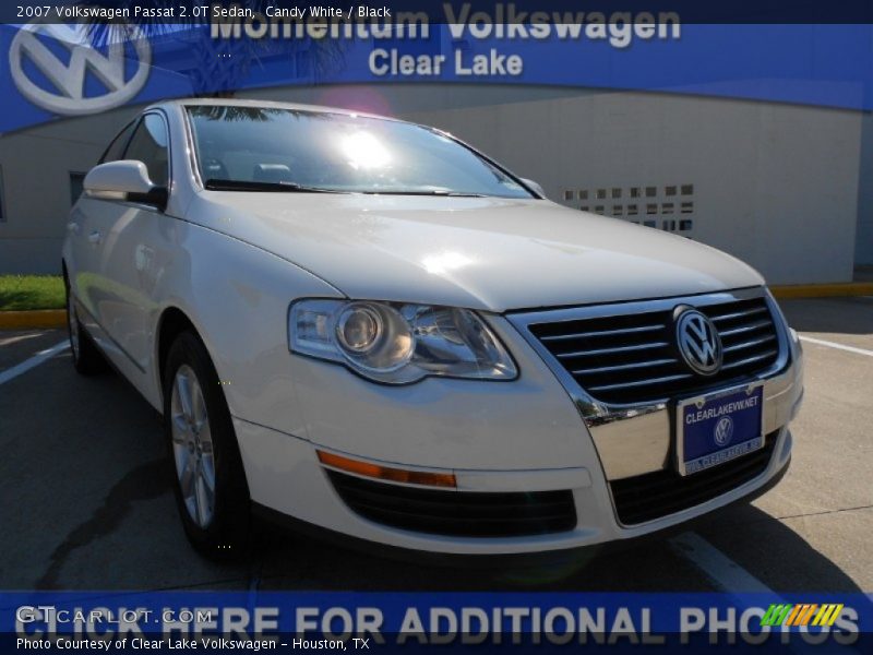 Candy White / Black 2007 Volkswagen Passat 2.0T Sedan